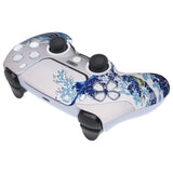 eXtremeRate LUNA Redesigned Front Shell with Touchpad for PS5 Controller BDM-010/020/030/040/050 - The Great Wave - GHPFT004