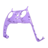 eXtremeRate Clear Atomic Purple Decorative Trim Shell for PS5 Controller, DIY Replacement Clip Shell for PS5 Controller, Custom Plates Cover for PS5 Controller w/ Accent Rings - GPFM5005