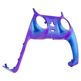 eXtremeRate Chameleon Purple Blue Decorative Trim Shell Compatible with ps5 Controller, DIY Replacement Clip Shell, Custom Plates Cover Compatible with ps5 Controller w/ Accent Rings - GPFP3001