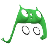 eXtremeRate Green Decorative Trim Shell Compatible with ps5 Controller, DIY Replacement Clip Shell, Custom Plates Cover Compatible with ps5 Controller w/ Accent Rings - GPFP3006