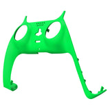 eXtremeRate Neon Green Decorative Trim Shell Compatible with ps5 Controller, DIY Replacement Clip Shell, Custom Plates Cover Compatible with ps5 Controller w/ Accent Rings - GPFP3024