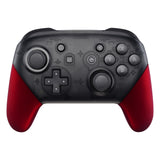 eXtremeRate Red Replacement Handle Grips for Nintendo Switch Pro Controller, Soft Touch DIY Hand Grip Shell for Nintendo Switch Pro - Controller NOT Included - GRP302