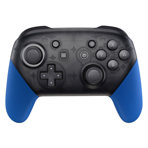 eXtremeRate Blue Replacement Handle Grips for Nintendo Switch Pro Controller, Soft Touch DIY Hand Grip Shell for Nintendo Switch Pro - Controller NOT Included - GRP304