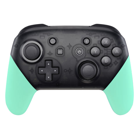 eXtremeRate Mint Green Replacement Handle Grips for Nintendo Switch Pro Controller, DIY Hand Grip Shell for Nintendo Switch Pro - Controller NOT Included - GRP309