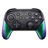 eXtremeRate Chameleon Replacement Handle Grips for Nintendo Switch Pro Controller, Green Purple DIY Hand Grip Shell for Nintendo Switch Pro - Controller NOT Included - GRP311