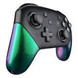 eXtremeRate Chameleon Replacement Handle Grips for Nintendo Switch Pro Controller, Green Purple DIY Hand Grip Shell for Nintendo Switch Pro - Controller NOT Included - GRP311