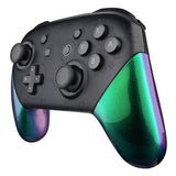 eXtremeRate Chameleon Replacement Handle Grips for Nintendo Switch Pro Controller, Green Purple DIY Hand Grip Shell for Nintendo Switch Pro - Controller NOT Included - GRP311