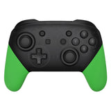 eXtremeRate Green Replacement Handle Grips for NS Switch Pro Controller, Soft Touch DIY Hand Grip Shell for NS Switch Pro Controller - Controller NOT Included - GRP317