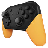 eXtremeRate Caution Yellow Replacement Handle Grips for NS Switch Pro Controller, Soft Touch DIY Hand Grip Shell for NS Switch Pro Controller - Controller NOT Included - GRP318