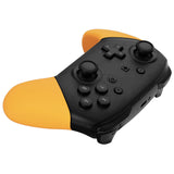 eXtremeRate Caution Yellow Replacement Handle Grips for NS Switch Pro Controller, Soft Touch DIY Hand Grip Shell for NS Switch Pro Controller - Controller NOT Included - GRP318