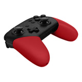 eXtremeRate Passion Red Replacement Handle Grips for NS Switch Pro Controller, Soft Touch DIY Hand Grip Shell for NS Switch Pro Controller - Controller NOT Included - GRP332