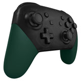 eXtremeRate Racing Green Replacement Handle Grips for NS Switch Pro Controller, Soft Touch DIY Hand Grip Shell for NS Switch Pro Controller - Controller NOT Included - GRP354