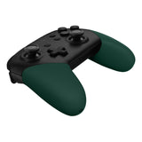 eXtremeRate Racing Green Replacement Handle Grips for NS Switch Pro Controller, Soft Touch DIY Hand Grip Shell for NS Switch Pro Controller - Controller NOT Included - GRP354