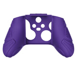 PlayVital Guardian Edition Purple Ergonomic Soft Anti-slip Controller Silicone Case Cover, Rubber Protector Skins with Black Joystick Caps for Xbox Series S and Xbox Series X Controller - HCX3007