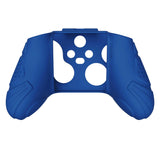 PlayVital Guardian Edition Blue Ergonomic Soft Anti-slip Controller Silicone Case Cover, Rubber Protector Skins with Black Joystick Caps for Xbox Series S and Xbox Series X Controller - HCX3008