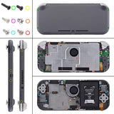 eXtremeRate Chameleon Purple Blue Replacement ABXY Home Capture Plus Minus Keys Dpad L R ZL ZR Trigger for NS Switch Lite, Full Set Buttons Repair Kits with Tools for NS Switch Lite - HL501