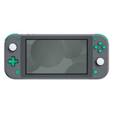 eXtremeRate Chameleon Green Purple Replacement ABXY Home Capture Plus Minus Keys Dpad L R ZL ZR Trigger for NS Switch Lite, Full Set Buttons Repair Kits with Tools for NS Switch Lite - HL502