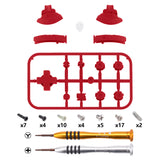 eXtremeRate Passion Red Replacement ABXY Home Capture Plus Minus Keys Dpad L R ZL ZR Trigger for NS Switch Lite, Full Set Buttons Repair Kits with Tools for NS Switch Lite - HL532