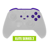 eXtremeRate Purple Replacement Buttons for Xbox One Elite Series 2 Controller, LB RB LT RT Bumpers Triggers ABXY Start Back Sync Profile Switch Keys for Xbox One Elite V2 Controller Model 1797 and Core Model 1797 - IL107