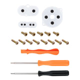 eXtremeRate Orange GBC Replacement Full Set Buttons for Gameboy Color - Handheld Game Console NOT Included - JCB2004