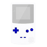 eXtremeRate Chrome Blue GBC Replacement Full Set Buttons for Gameboy Color - Handheld Game Console NOT Included - JCB3004