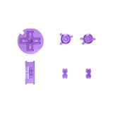 eXtremeRate Clear Atomic Purple Replacement Full Set Buttons for Gameboy Color GBC - Handheld Game Console NOT Included - JCB4005