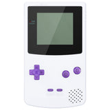 eXtremeRate Clear Atomic Purple Replacement Full Set Buttons for Gameboy Color GBC - Handheld Game Console NOT Included - JCB4005