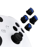 eXtremeRate Three-Tone Black & Clear & Blue ABXY Action Buttons with Classic Symbols for Xbox Series X & S Controller & Xbox One S/X & Xbox One Elite V1/V2 Controller - JDX3M004