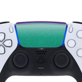 eXtremeRate Chameleon Green Purple Replacement Touchpad Cover Compatible with ps5 Controller BDM-010/020/030/040/050, Custom Part Touch Pad Compatible with ps5 Controller - Controller NOT Included - JPF4002G3