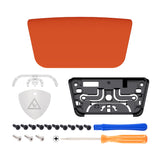 eXtremeRate Orange Replacement Touchpad Cover Compatible with ps5 Controller BDM-010/020/030/040/050, Custom Part Touch Pad Compatible with ps5 Controller - Controller NOT Included - JPF4004G3