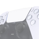 eXtremeRate White Replacement Touchpad Cover Compatible with ps5 Controller BDM-010/020/030/040/050, Custom Part Touch Pad Compatible with ps5 Controller - Controller NOT Included - JPF4021G3