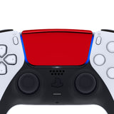 eXtremeRate Chrome Red Replacement Touchpad Cover Compatible with ps5 Controller BDM-010/020/030/040/050, Custom Part Touch Pad Compatible with ps5 Controller - Controller NOT Included - JPF4047G3