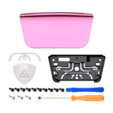 eXtremeRate Chrome Pink Replacement Touchpad Cover Compatible with ps5 Controller BDM-010/020/030/040/050, Custom Part Touch Pad Compatible with ps5 Controller - Controller NOT Included - JPF4049G3