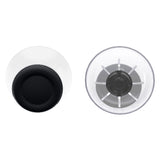 eXtremeRate Black & Clear Dual-Color Replacement Thumbsticks for PS5 Controller, Custom Analog Stick Joystick Compatible with PS5, for PS4 All Model Controller - JPF609