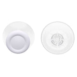 eXtremeRate White & Clear Replacement Thumbsticks for PS5 Controller, Custom Analog Stick Joystick Compatible with PS5, for PS4 All Model Controller - JPF629