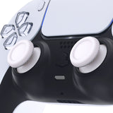 eXtremeRate White Replacement Thumbsticks for PS5 Controller, Custom Analog Stick Joystick Compatible with PS5, for PS4 All Model Controller - JPF631