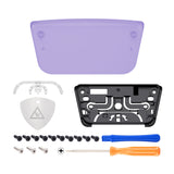 eXtremeRate Clear Atomic Purple Replacement Touchpad Cover Compatible with ps5 Controller BDM-010/020/030/040/050, Custom Part Touch Pad Compatible with ps5 Controller - Controller NOT Included - JPF8005G3