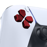 eXtremeRate Ergonomic Split Dpad Buttons (SDP Buttons) for PS5 Controller, Scarlet Red Independent Dpad Direction Buttons for PS5 Edge Controller, for PS4 All Model Controller - JPF8013