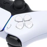 eXtremeRate Ergonomic Split Dpad Buttons (SDP Buttons) for PS5 Controller, White Independent Dpad Direction Buttons for PS5 Edge Controller, for PS4 All Model Controller - JPF8018