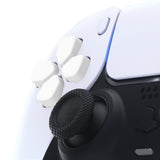 eXtremeRate Ergonomic Split Dpad Buttons (SDP Buttons) for PS5 Controller, White Independent Dpad Direction Buttons for PS5 Edge Controller, for PS4 All Model Controller - JPF8018