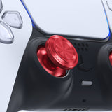 eXtremeRate Custom Red Metal Thumbsticks for PS5 Controller, Replacement Aluminum Analog Stick Joystick for PS4 Controller - Controller NOT Included - JPFC003