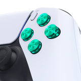 eXtremeRate Green Metal Dpad ABXY Buttons for PS5 Controller, Custom Replacement Aluminum Action Buttons & Direction Keys for PS5 Controller - Controller NOT Included - JPFD006