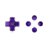 eXtremeRate Replacement Custom Dpad Action Buttons Three-Tone Purple & Clear with Redesigned Symbols D-pad Face Buttons Compatible with ps5 Controller - JPFF007