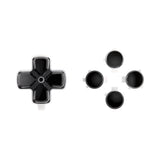 eXtremeRate Two-Tone Black & Clear Custom Dpad Action Buttons Replacement No Letter Imprint D-pad Face Buttons Compatible with ps5 Controller - JPFG001