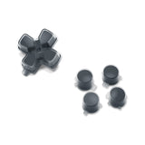 eXtremeRate Two-Tone Gray & Clear Custom Dpad Action Buttons Replacement No Letter Imprint D-pad Face Buttons Compatible with ps5 Controller - JPFG003