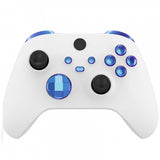 eXtremeRate Chameleon Puple Blue Replacement Buttons for Xbox Series S & Xbox Series X Controller, LB RB LT RT Bumpers Triggers D-pad ABXY Start Back Sync Share Keys for Xbox Series X/S Controller - JX3101