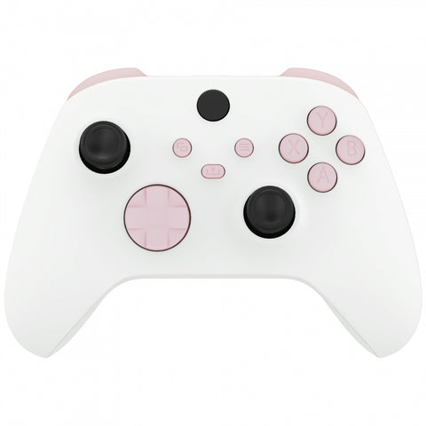 eXtremeRate Cherry Blossoms Pink Replacement Buttons for Xbox Series S & Xbox Series X Controller, LB RB LT RT Bumpers Triggers D-pad ABXY Start Back Sync Share Keys for Xbox Series X/S Controller - JX3112