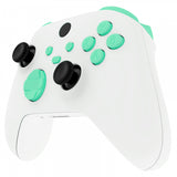 eXtremeRate Mint Green Replacement Buttons for Xbox Series S & Xbox Series X Controller, LB RB LT RT Bumpers Triggers D-pad ABXY Start Back Sync Share Keys for Xbox Series X/S Controller - JX3114