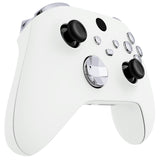 eXtremeRate Chrome Silver Replacement Buttons for Xbox Series S & Xbox Series X Controller, LB RB LT RT Bumpers Triggers D-pad ABXY Start Back Sync Share Keys for Xbox Series X/S Controller  - JX3202