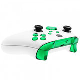 eXtremeRate Chrome Green Replacement Buttons for Xbox Series S & Xbox Series X Controller, LB RB LT RT Bumpers Triggers D-pad ABXY Start Back Sync Share Keys for Xbox Series X/S Controller  - JX3206